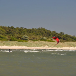 Kitesurfing Boderne Strand Bornholm