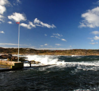 Bornholm Allinge bei Sturm