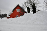 Bornholm sne Billeder - Bornholm Schnee Foto