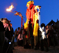 Feuernacht im Mittelaltercenter auf Bornholm