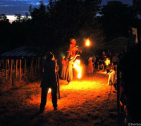 Feuernacht im Mittelaltercenter auf Bornholm