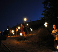 Feuernacht im Mittelaltercenter auf Bornholm