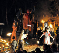 Feuernacht im Mittelaltercenter auf Bornholm