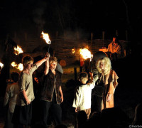 Feuernacht im Mittelaltercenter auf Bornholm