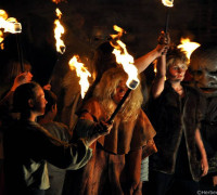 Feuernacht im Mittelaltercenter auf Bornholm