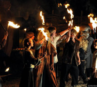 Feuernacht im Mittelaltercenter auf Bornholm