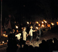 Feuernacht im Mittelaltercenter auf Bornholm