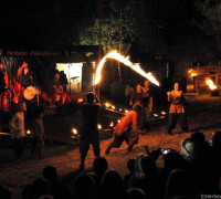 Feuernacht im Mittelaltercenter auf Bornholm