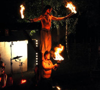 Feuernacht im Mittelaltercenter auf Bornholm