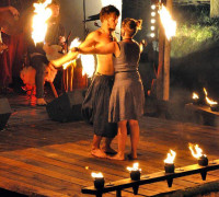 Feuernacht im Mittelaltercenter auf Bornholm