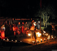 Feuernacht im Mittelaltercenter auf Bornholm