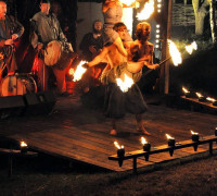 Feuernacht im Mittelaltercenter auf Bornholm