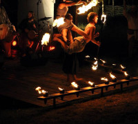 Feuernacht im Mittelaltercenter auf Bornholm